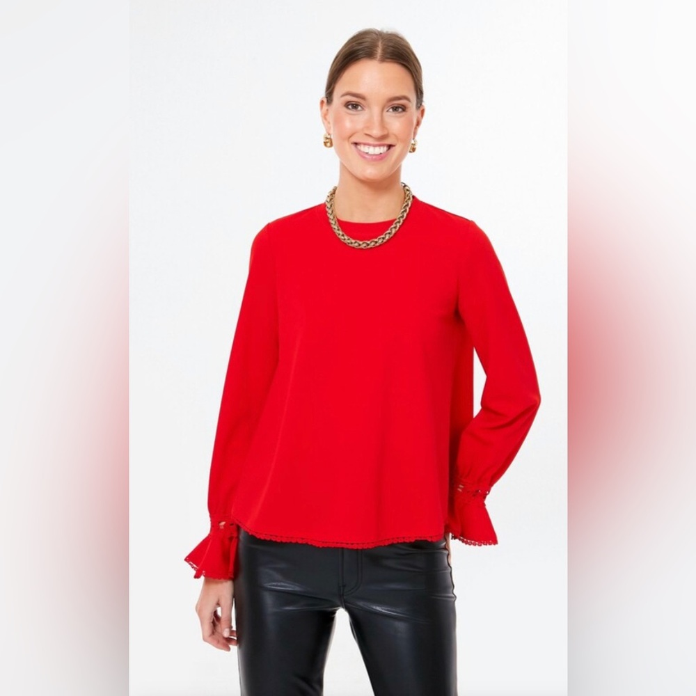 Tuckernuck Pomander Place Red Palmer Top
